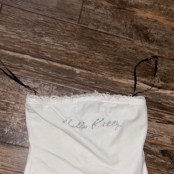 Hello Kitty White Flare Leg Pants & Lace Trim Tank Top - Picture 10 of 14
